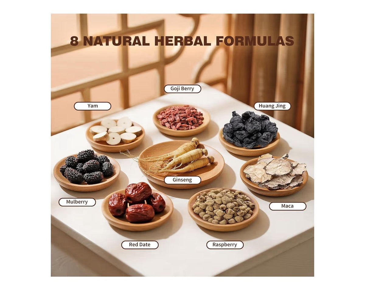 QUMIOBU Kidney Tea Formula Ginseng Six Treasure Tea Ginseng Herbal 60 Tea bags 