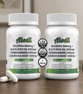 2 Pack Alodi Sea Moss Black Seed Oil Ashwagandha Burdock Root Dietary Supplement