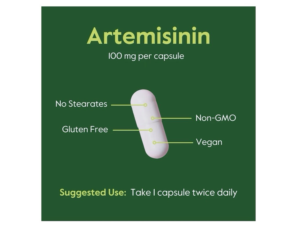 BESTVITE Artemisinin Pure 100 mg Per Capsule 2 Pack 120 Vegetarian Capsules Each