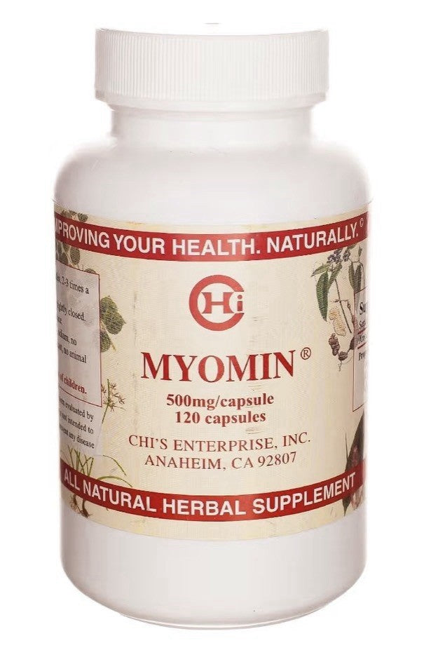 Chi's Enterprise Myomin 500mg Promotes Healthy Hormone Levels 120 Capsules