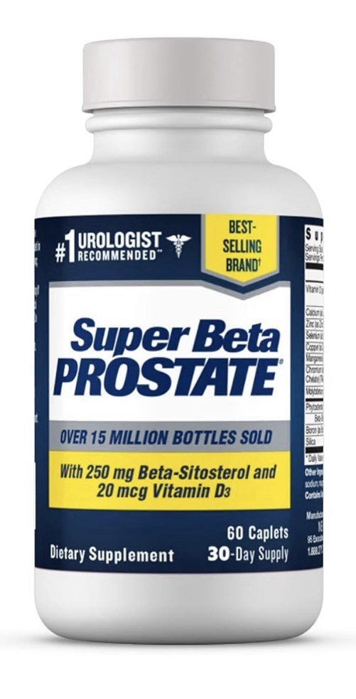 SUPER BETA PROSTATE With Beta-Sitosterol Vitamin D3 Prostate Health Men 3 Pack
