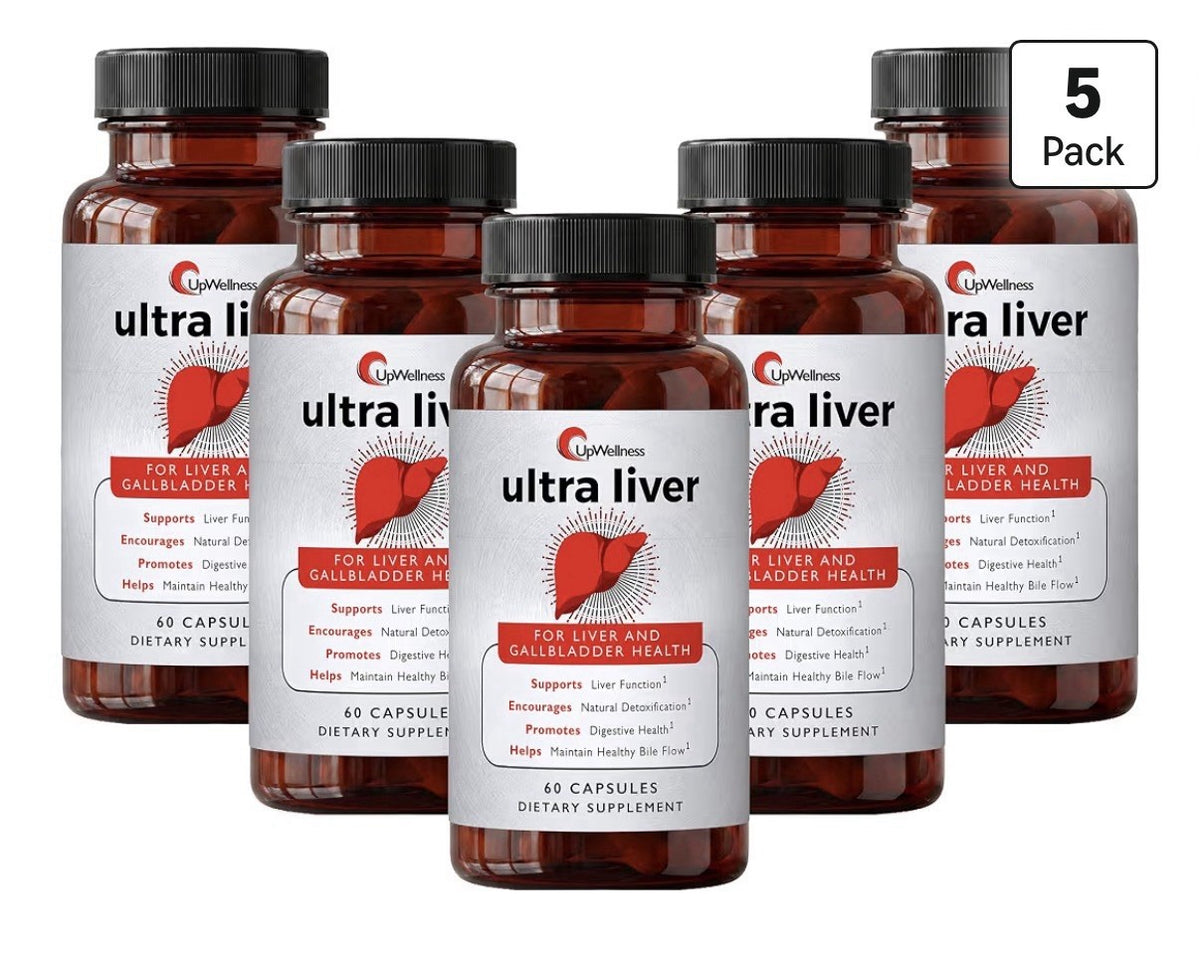 UpWellmess Ultra Liver for Liver and Gallbladder Health Healthy Bile Flow 5 Pack