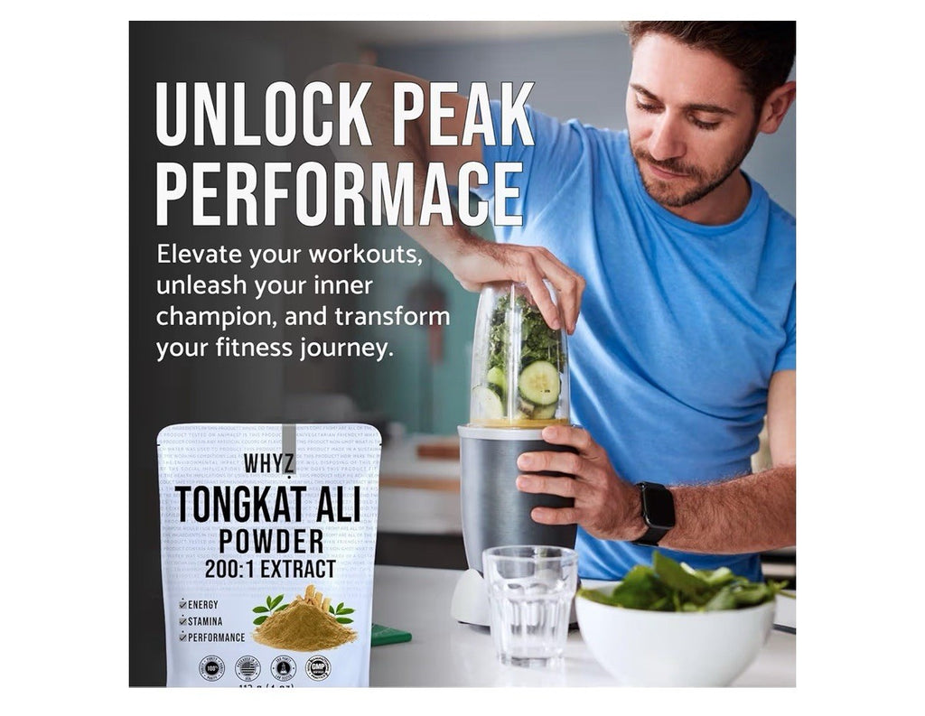 WHYZ Tongkat Al Powder 113g Pure Longjack 200:1 Extract Eurycoma Longifolia 4oz