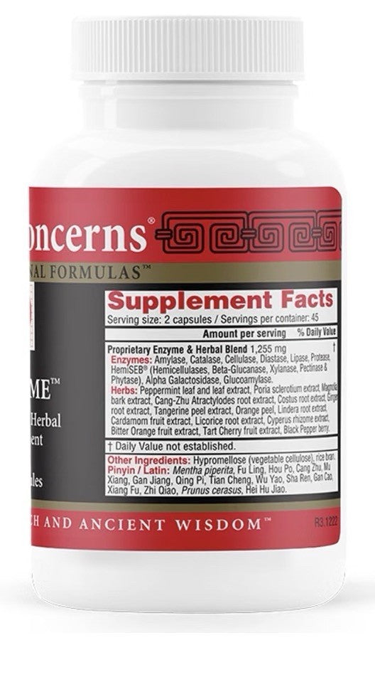 Health Concerns Chzyme Enzyme Herbal Supplement Digestion Bloating Qi Balance