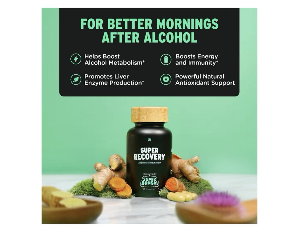 3 Pack SuperBonsai Super Recovery for Post Celebration and Morning Relief