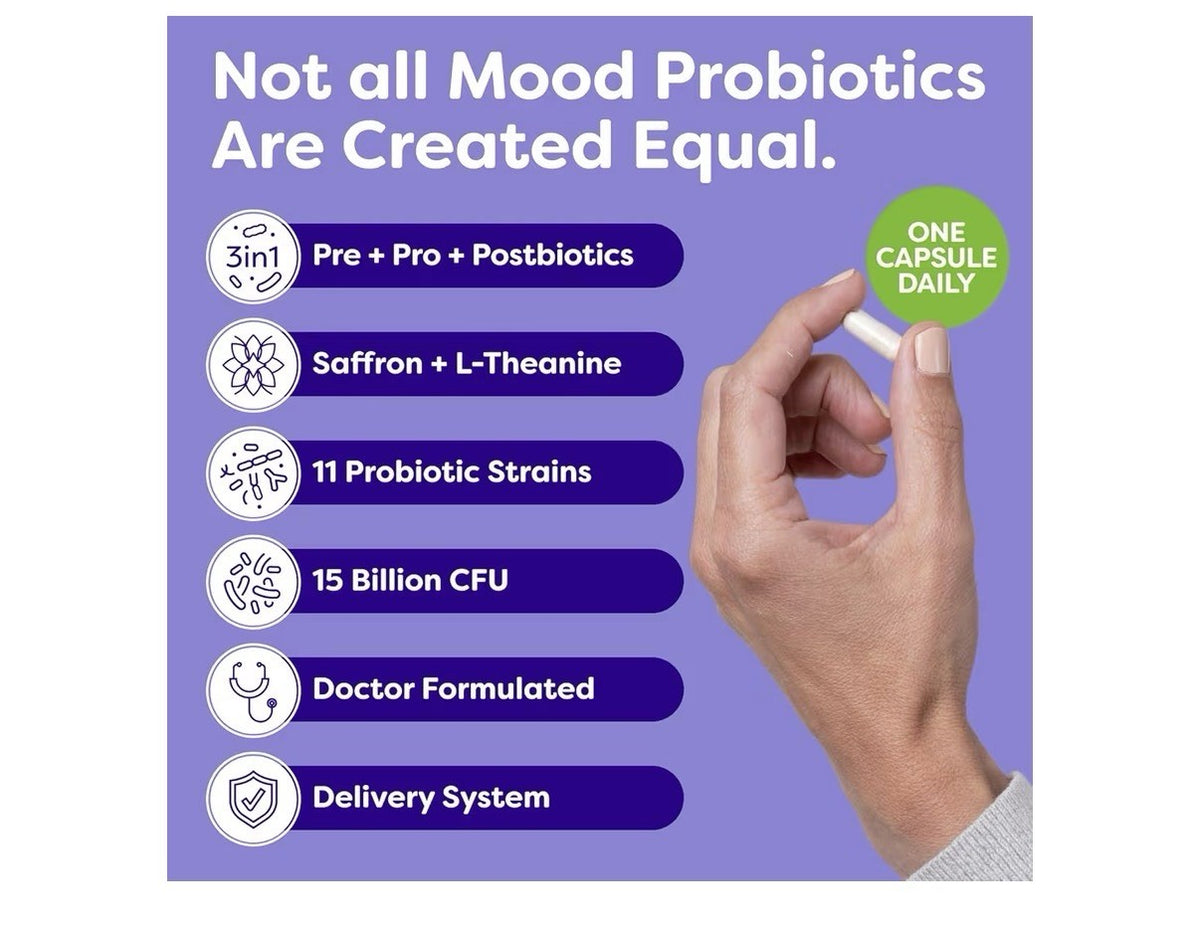 Probulin Total Clare Mood Probiotics for Women Gut Brain Axis Support 30 Capsule
