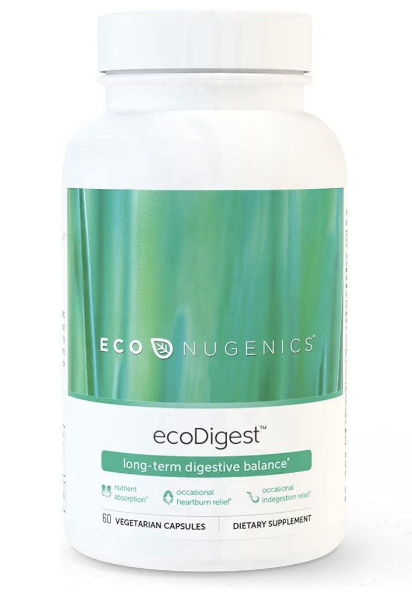 EcoNugenics EcoDigest Long Term Digestive Balance Heartburn Indegestion Relief