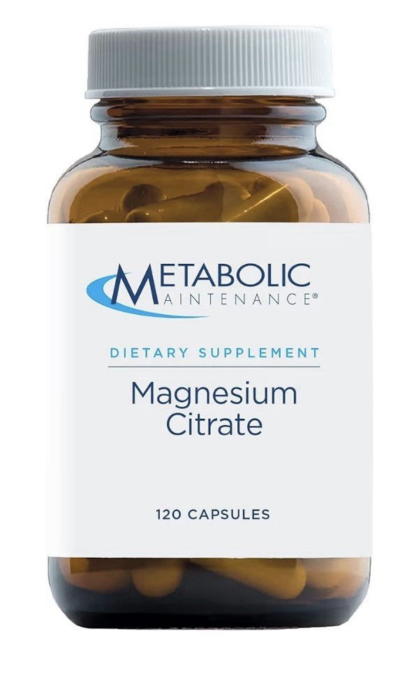 Metabolic Maintenance Magnesium Citrate Calm Sleep Muscle Support GI 120capsules