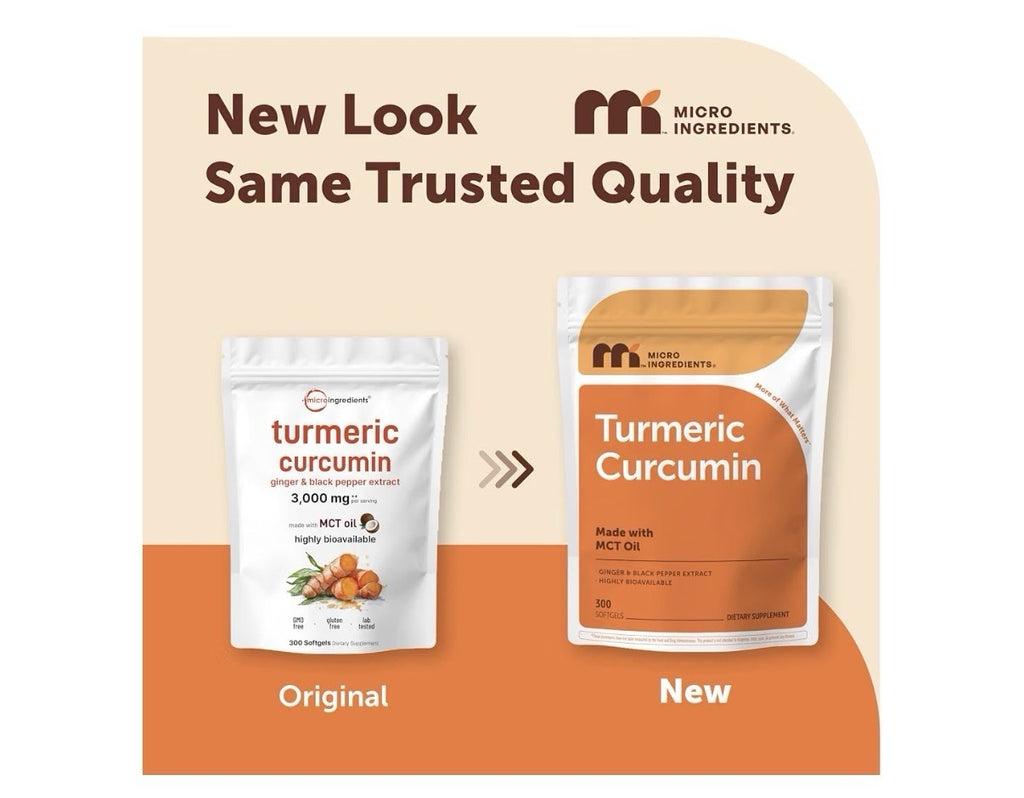 Micro Ingredients Turmeric Curcumin with Ginger Black Pepper Extract 300 Softgel