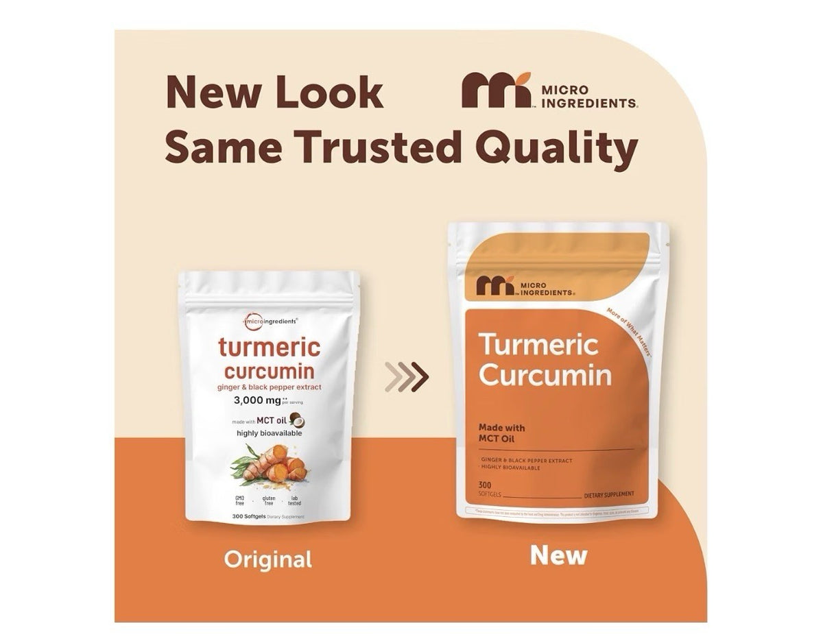 Micro Ingredients Turmeric Curcumin with Ginger Black Pepper Extract 300 Softgel
