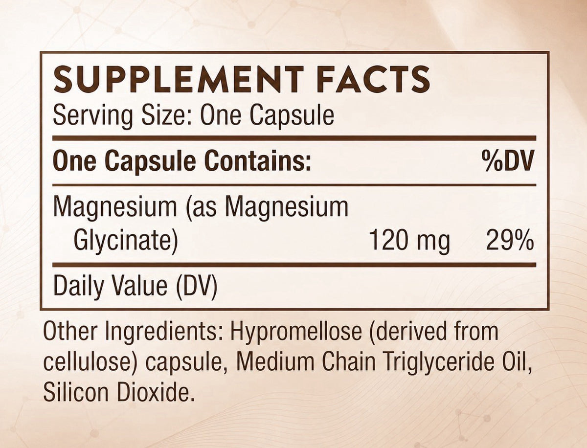 THORNE Magnesium Glycinate Chelated For High Absorption 180 Capsules Supplement