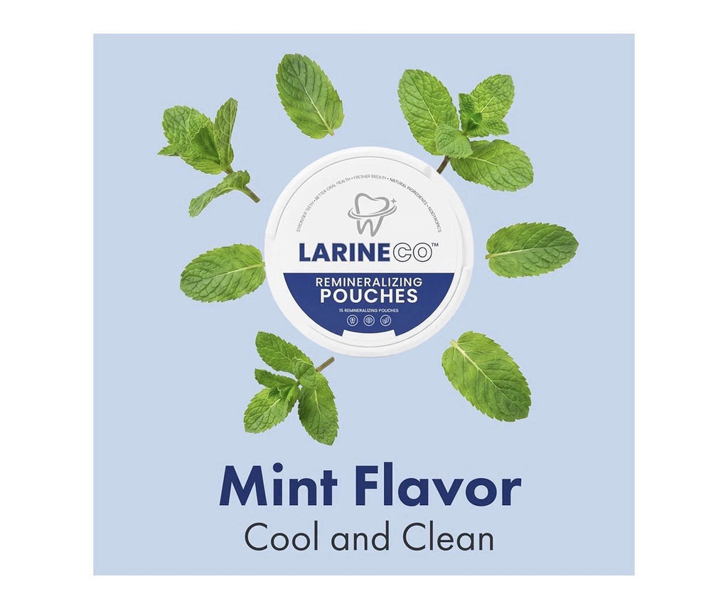 Larineco REMINERALIZING POUCHES Xylitol Oral Care Mint Flavor 2 Pack