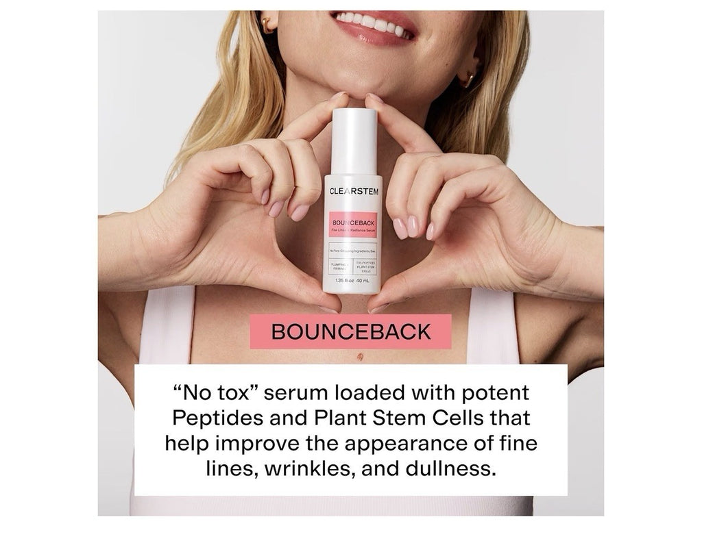 CLEARSTEM BOUNCEBACK Fine Lines Radiant Serum Plumping Forming Facial Serum 40ml