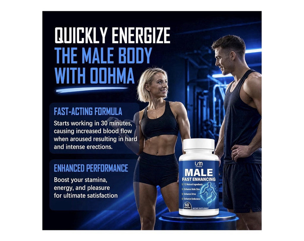 Umanu Male Fast Enhancing for Blood Flow Length Girth Stamina 60 Tablets