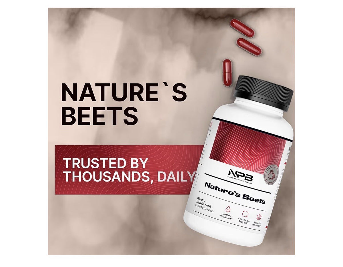 NPB Nature’s Beets Root Healthy Blood Flow Circulation Support Antioxidant 90cap