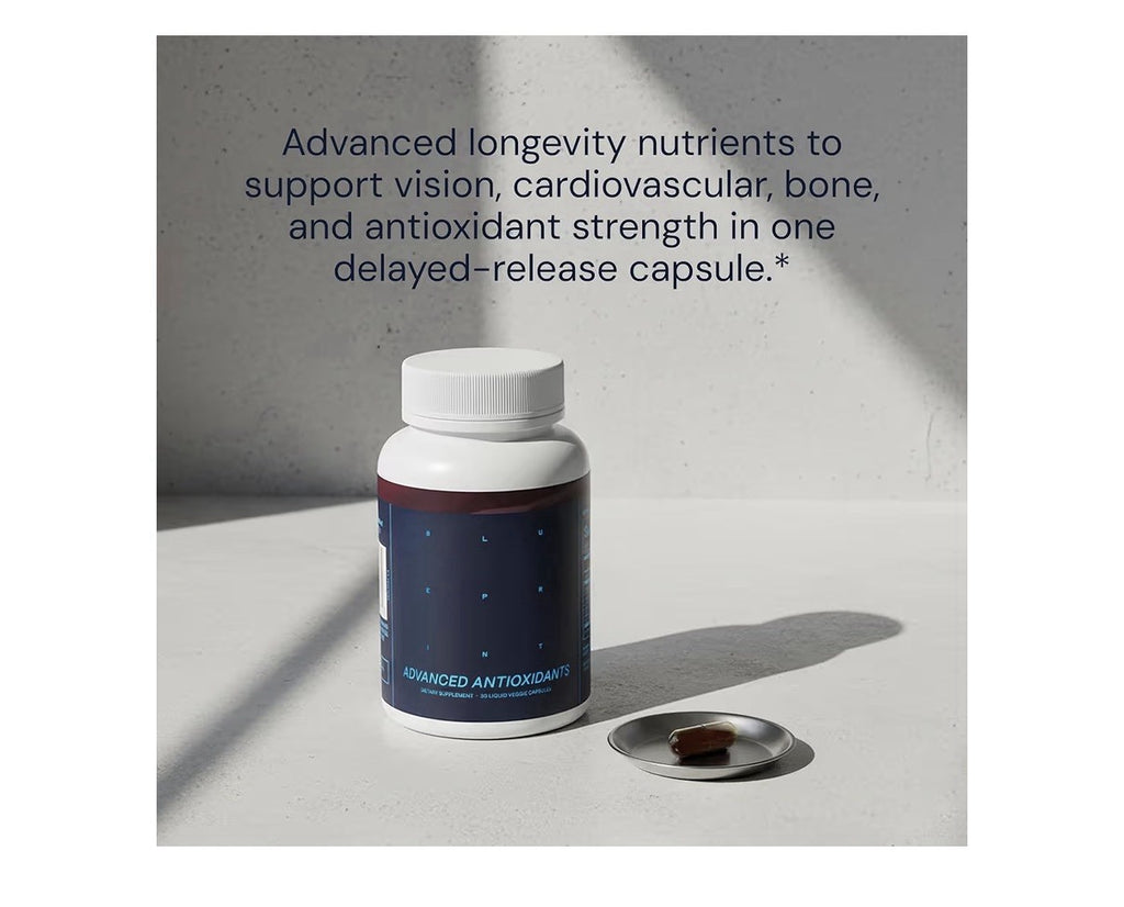 Blueprint Bryan Johnson Advanced Antioxidant Vision Bone Heart Support 60capsule