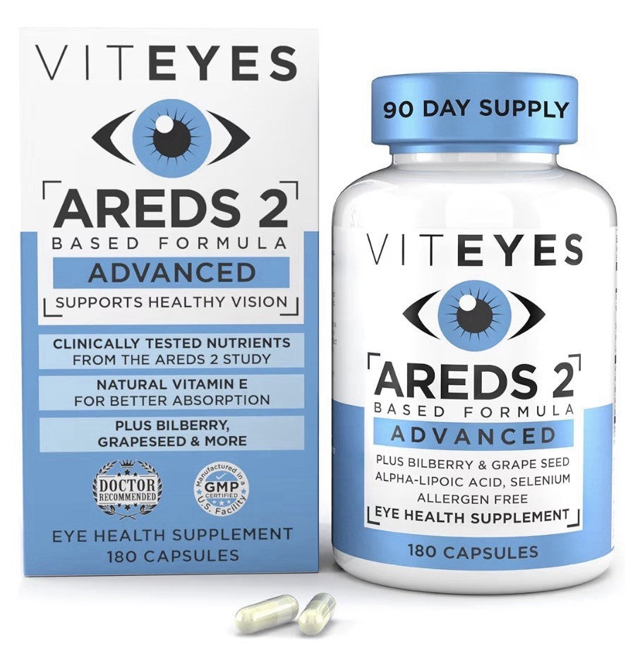 Viteyes AREDS 2 Advanced Based Formula Eye Macular Vision Health Support 180caps