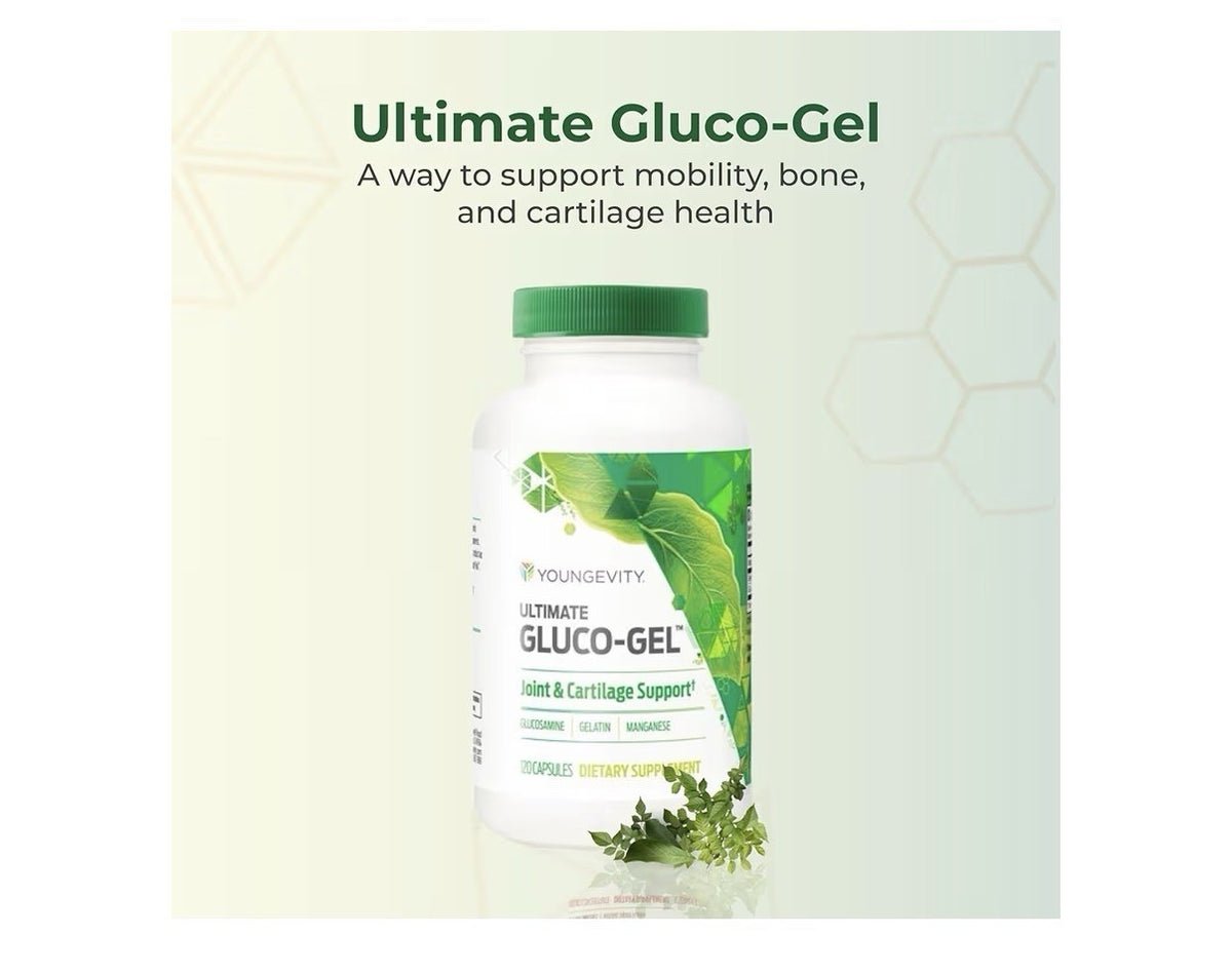 Youngevity Ultimate Gluco-Gel Joint & Cartilage Support Tendons Bones 120capsule