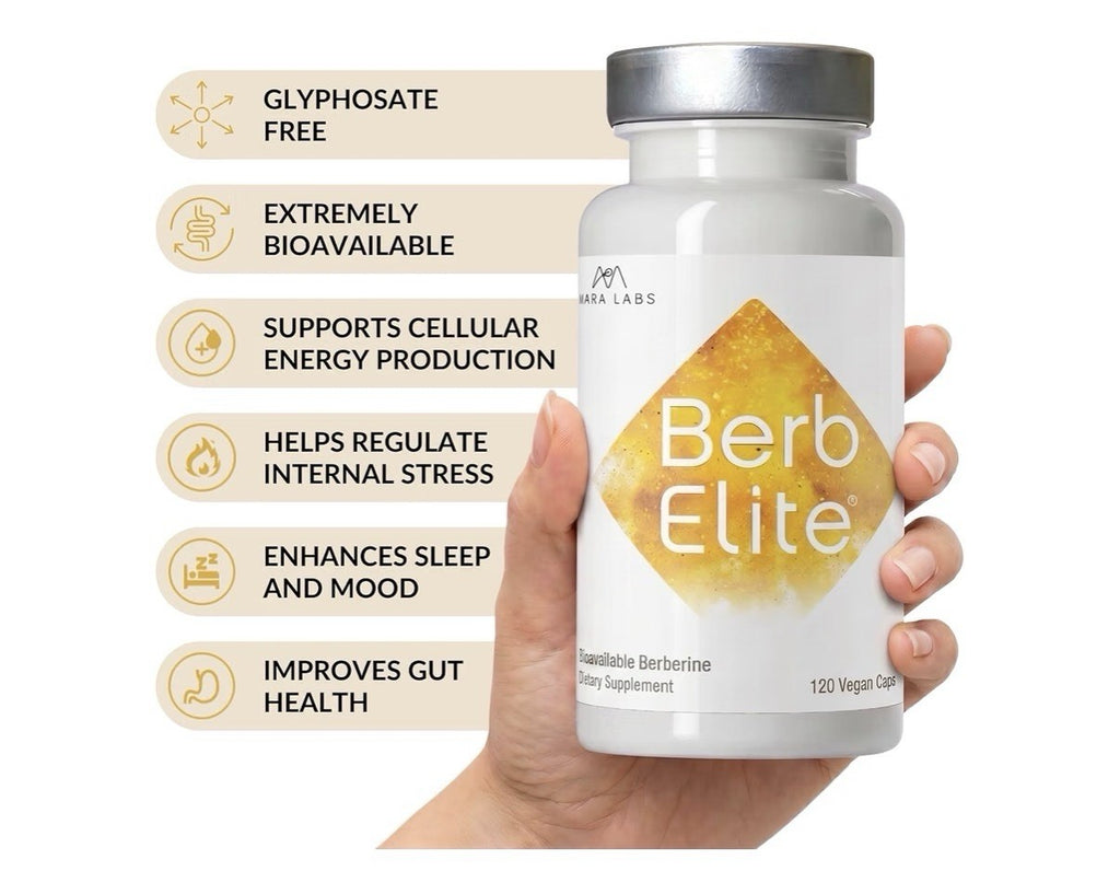 Mara Labs BerbElite Berberine HCL & Broccoli Seed Complex 120 Capsules