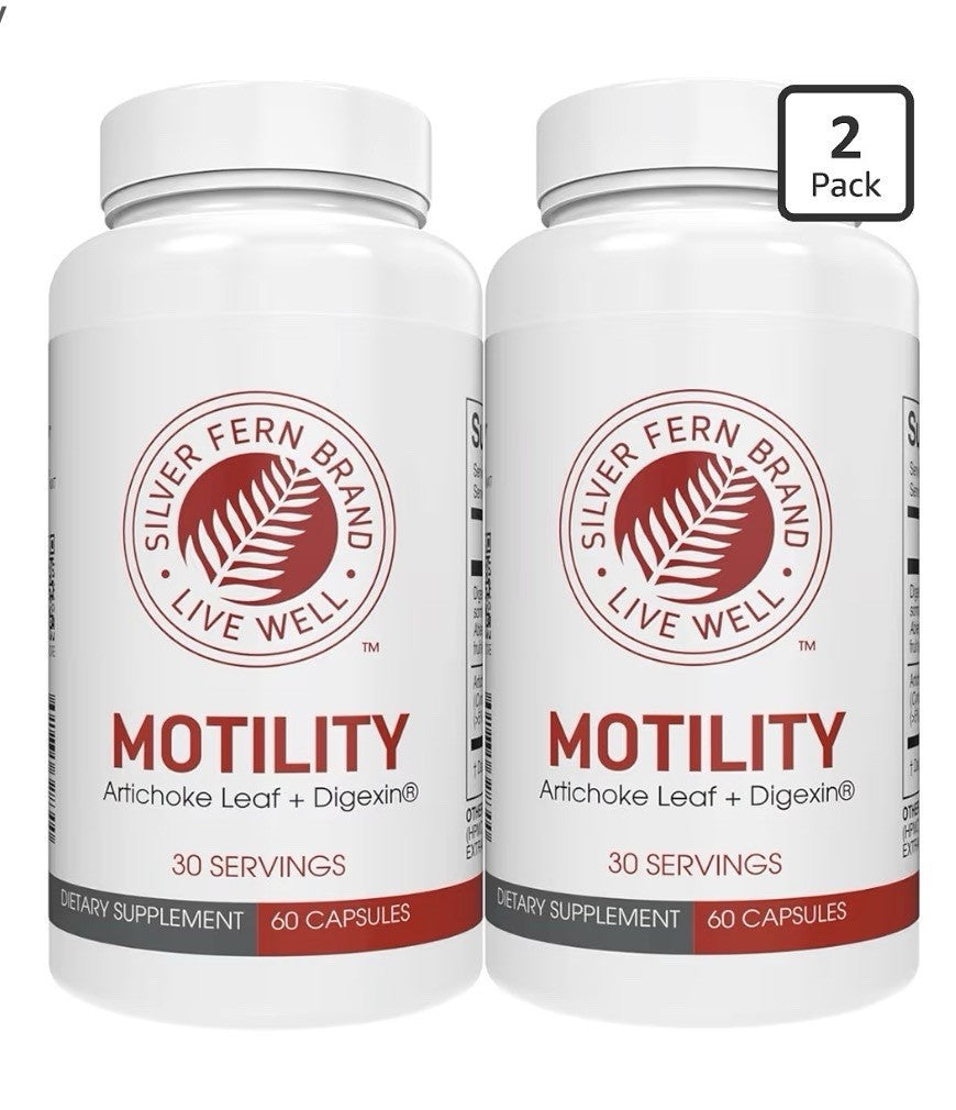 2 Pack Silver Fern Motility Non-Laxative Constipation Slow Motility Boost