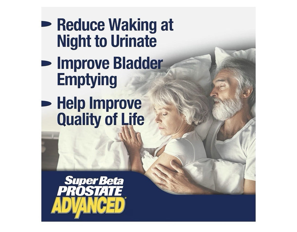SUPER BETA PROSTATE Advanced For Men Prostate Bladder Health 60 Chewable Tablets