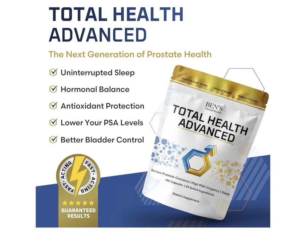 Ben's Natural Health Total Health Advanced Prostate Support High PSA 150capsules