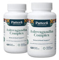2Pack Pattern Wellness Ashwagandha Complex Stress & Mood Support for Men & Women