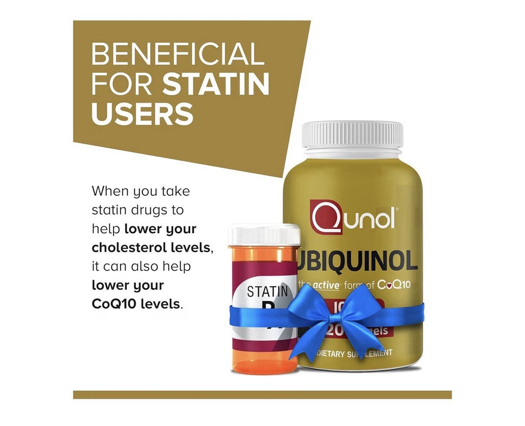 Qunol Ubiquinol CoQ10 200mg Antioxidant Heart Vascular Health Energy 120softgels