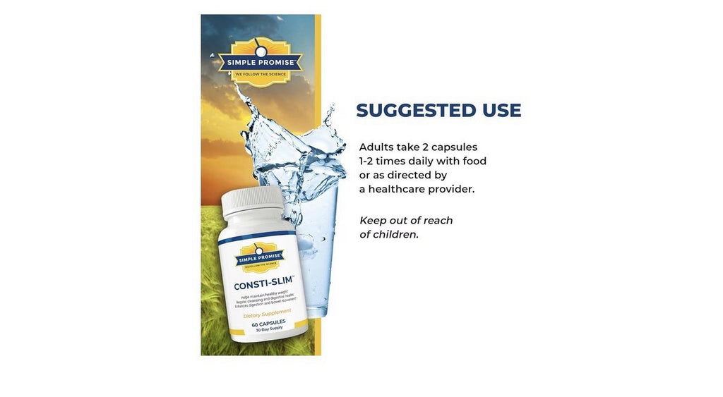 Simple Promise Consti-Slim Healthy Weight Digestive Health Cleansing Support 60c