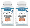 EuroMedica CuraPro Antioxidant Supplement 375mg Brain Immune Health 2 Pack