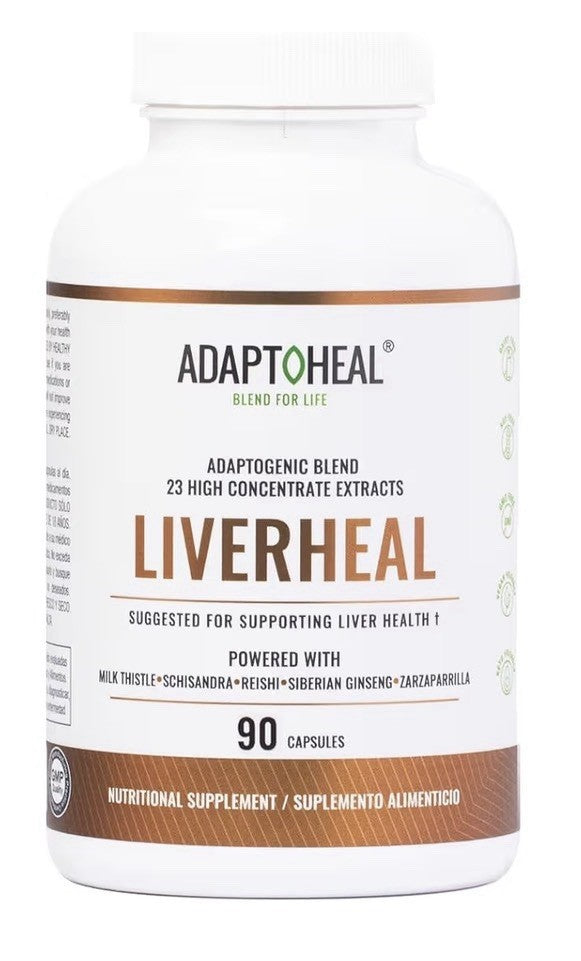 ADAPTOHEAL Liverheal Adaptogenic Blend Liver Health Support Cleanse 90 Capsules