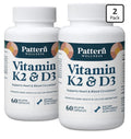 Pattern Wellness Vitamin K2 & D3 Heart Blood Circulation Bone Support 2 Pack