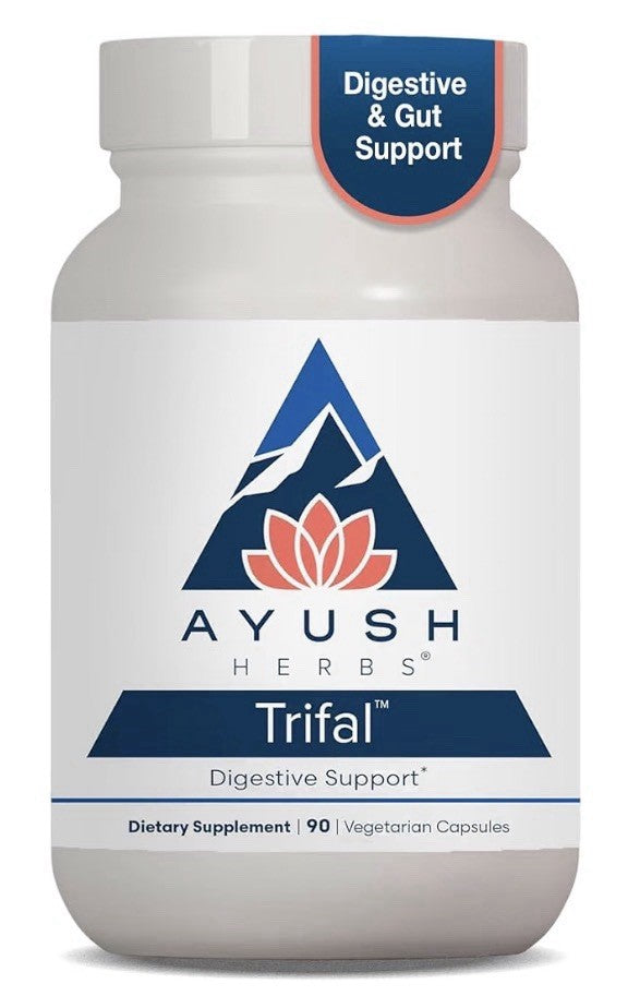 Ayush Herbs Trifal Digestive Support with Amla For Women & Men 90 Capsules