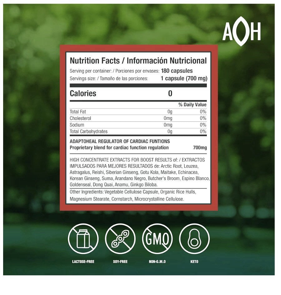 ADAPTOHEAL CIRCUHEAL Blood Pressure Supplement with Adaptogens Blend 180Capsules
