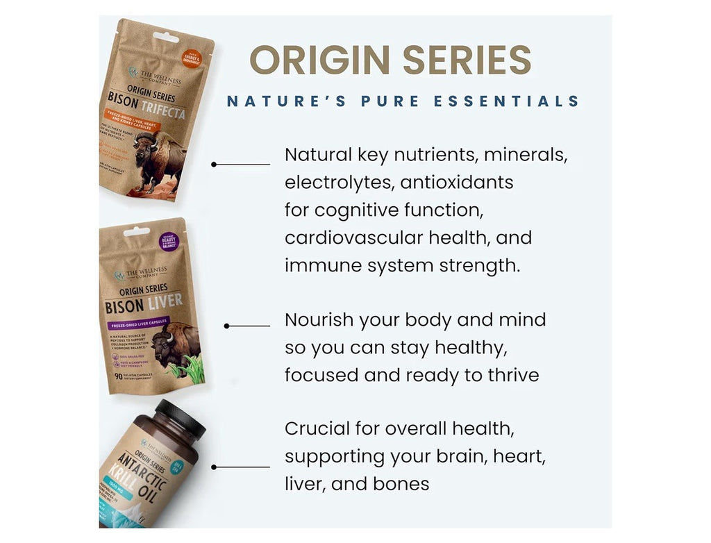 The Wellness Company Bison Trifecta Multivitamin Origin Series Natural 90Capsule
