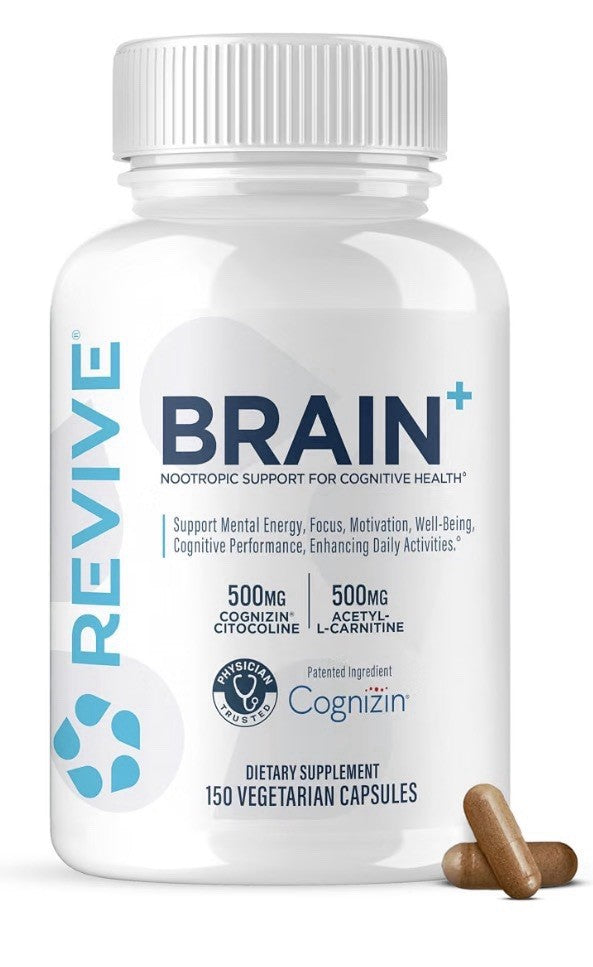 Revive Brain for Nootropic Support For Cognitive Health Memory Motivation 150cap