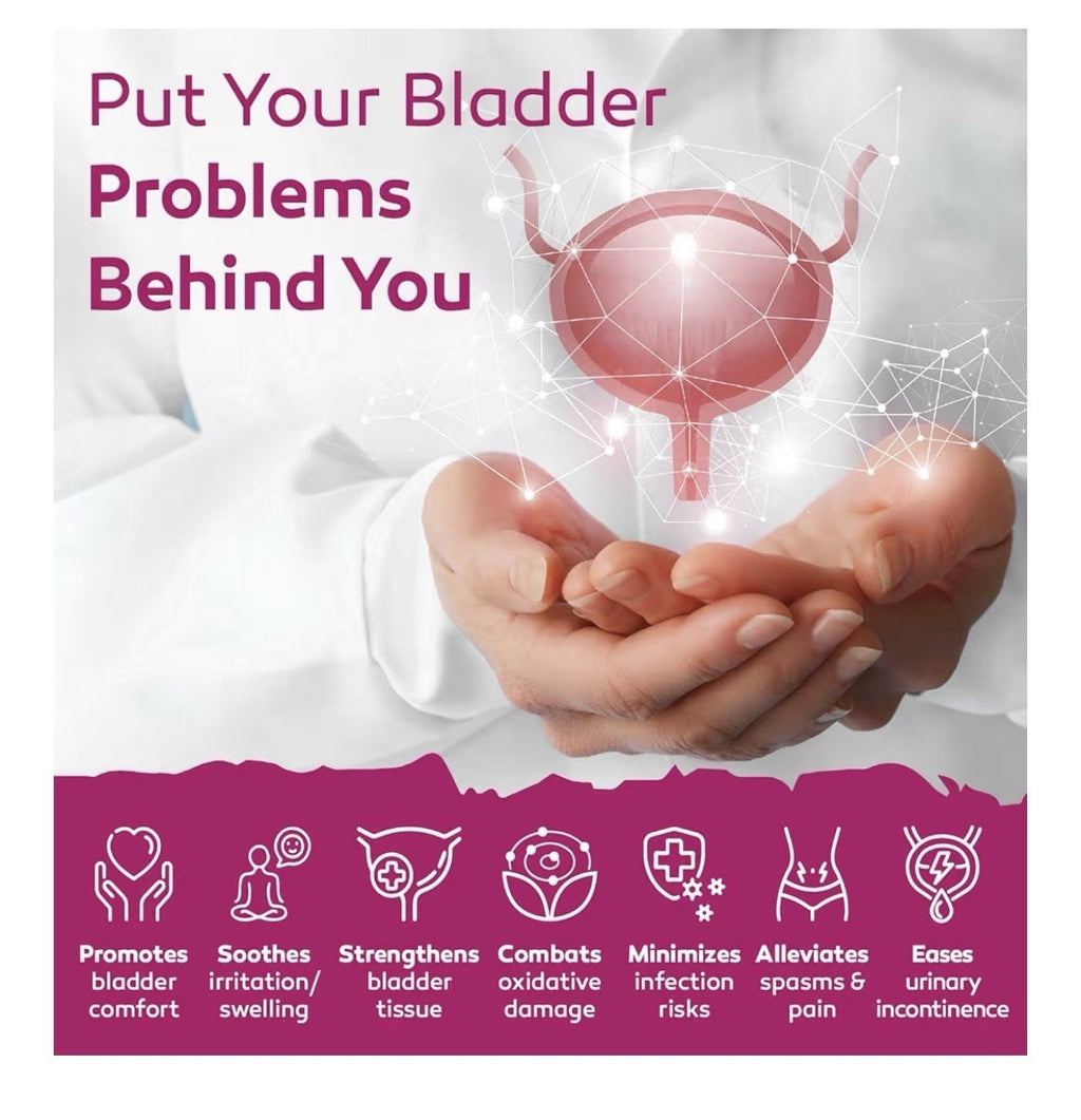CYSTASOLV Bladder Health Urinary Support  For Women & Men 60 Capsules