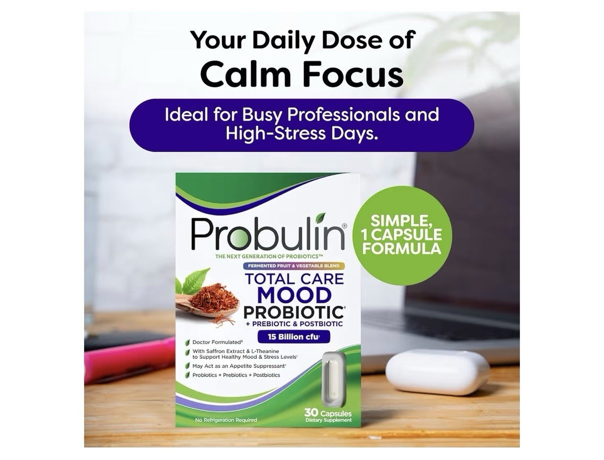 Probulin Total Clare Mood Probiotics for Women Gut Brain Axis Support 30 Capsule