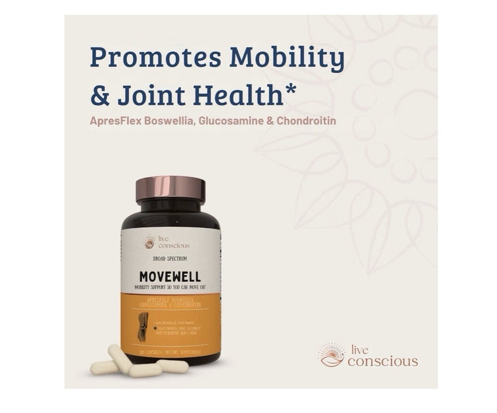 Live Conscious MOVEWELL Mobility Joint Health Joint Flexibility 2 Pack Capsules