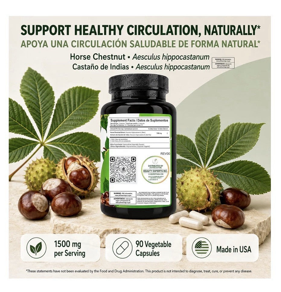 B-Experts Castaño De Indias Horse Chestnut Natural Circularity Vein Health 90cap