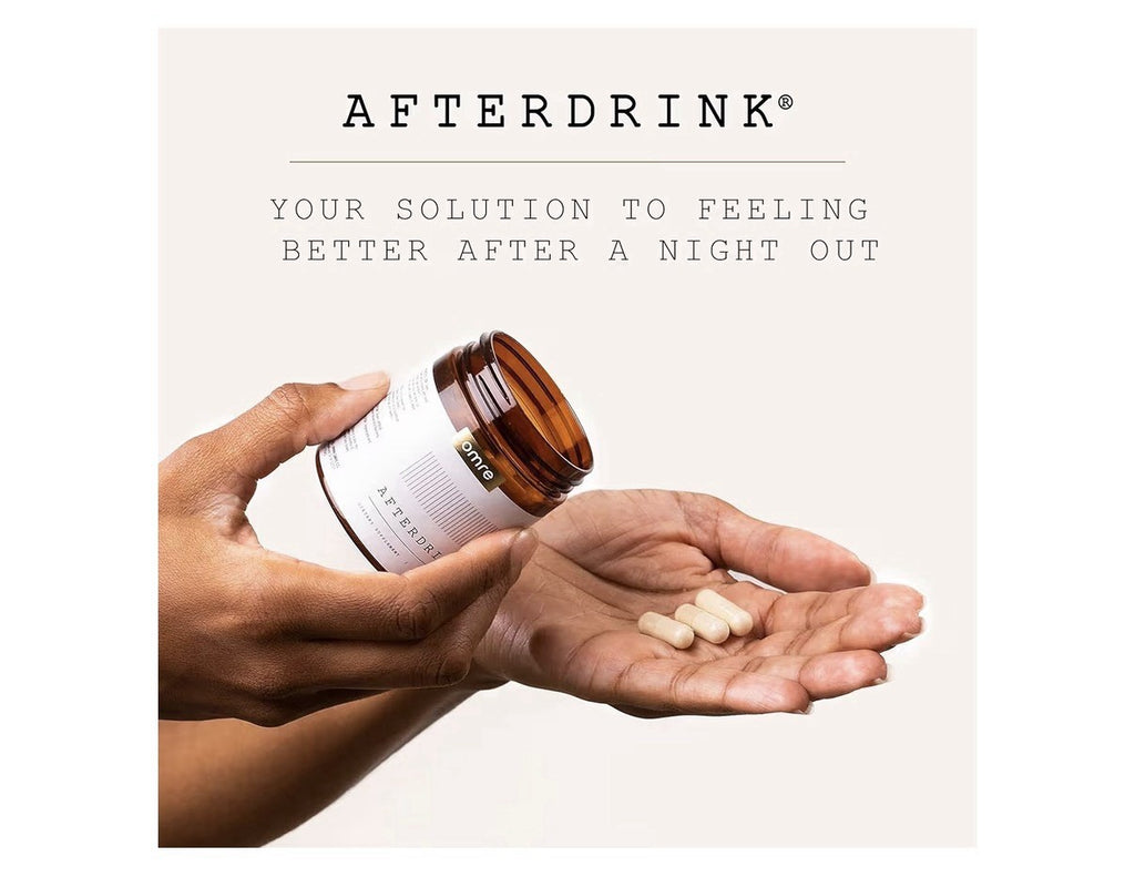 omre AfterDrink Restore Pills Liver Support Better Mornings USA Made 48 Capsules