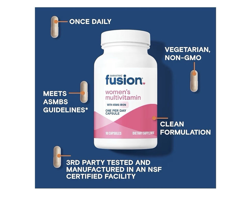 Bariatric Fusion Women’s Multivitamin One Per Day  with Iron 90 Capsules