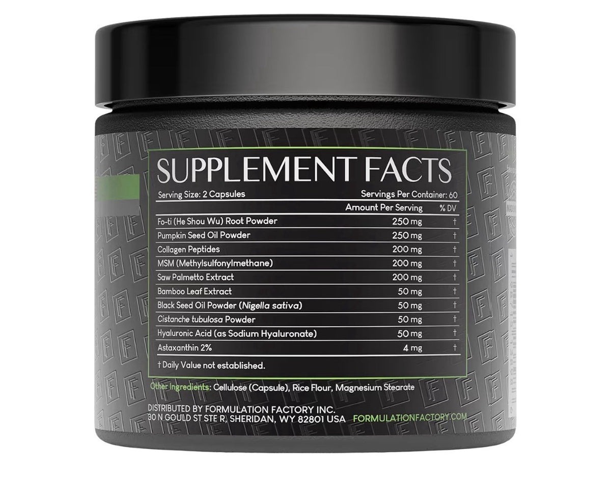 3 Pack Formulation Factory Crown of Glory 10-in-1 Follicle Maximizer Supplement