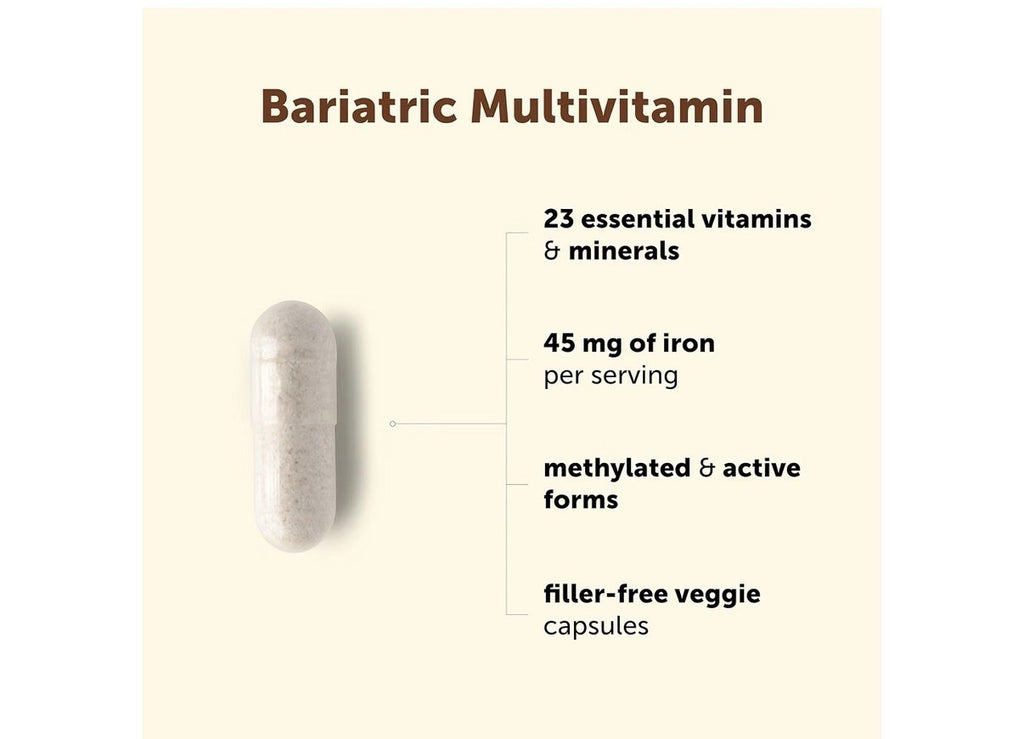 Micro Ingredients Bariatric Multivitamin Methylated with Iron 240 Capsules