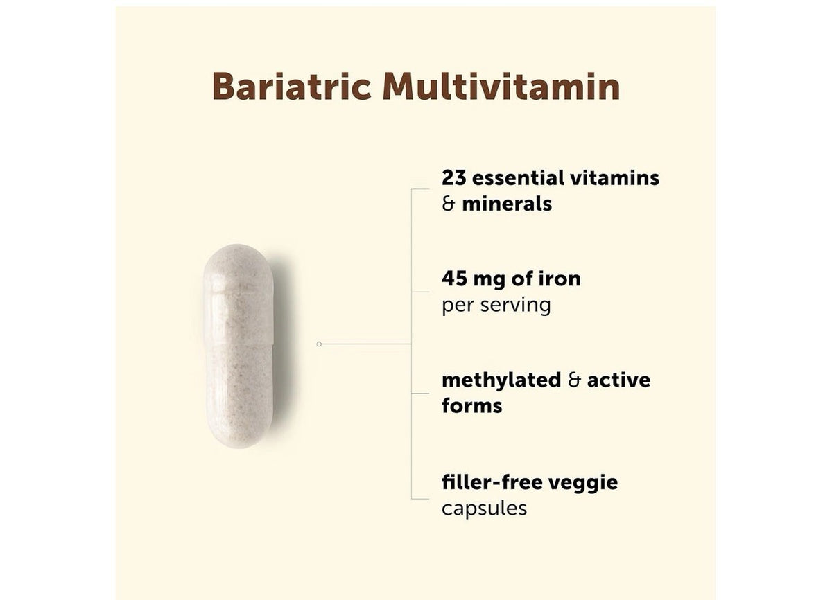 Micro Ingredients Bariatric Multivitamin Methylated with Iron 240 Capsules
