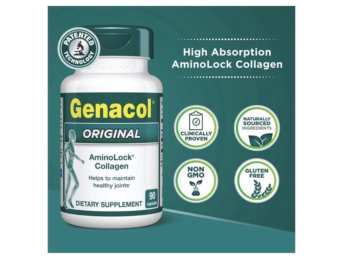 Genacol Original AminoLock Collagen Maintain Healthy Joints Women & Men 2 Pack