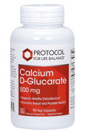 Protocol for Life Balance Calcium D-Glucarate 500mg Healthy Detoxification 90cap
