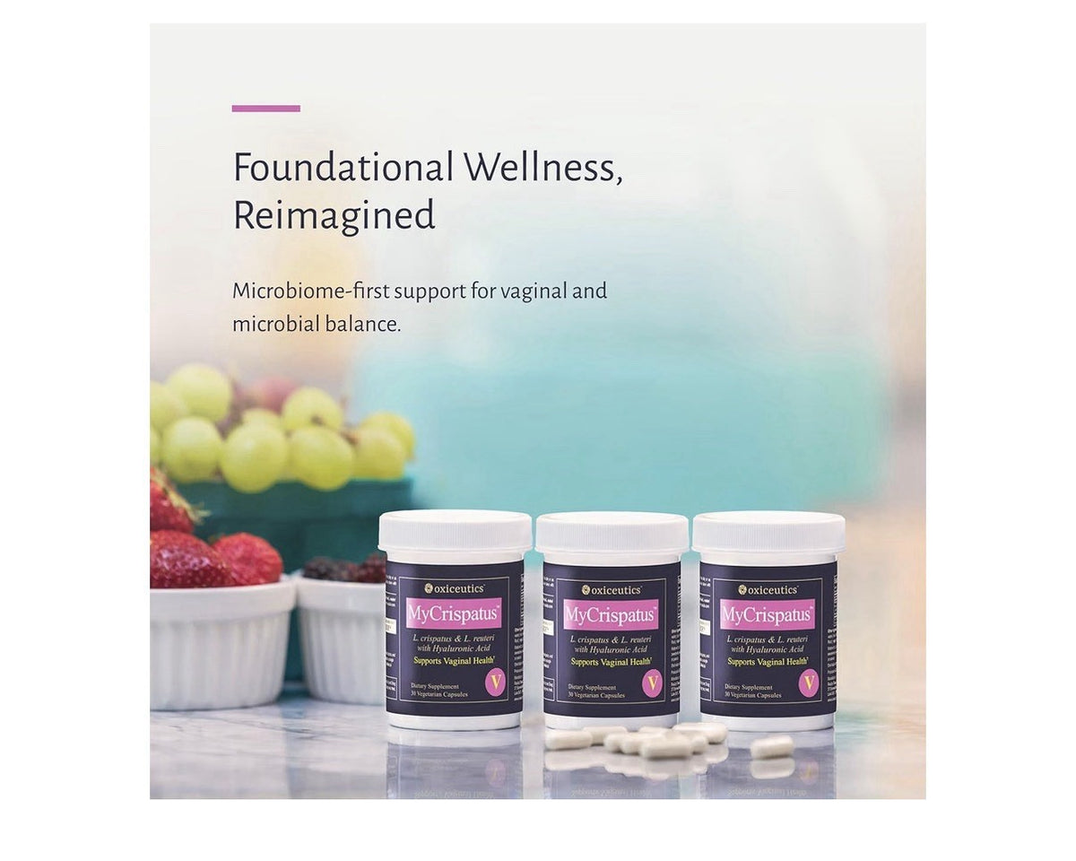 oxiceutics MyCrispatus™ L. crispatus + L. reuteri Suppprts Vagunal Health 30caps