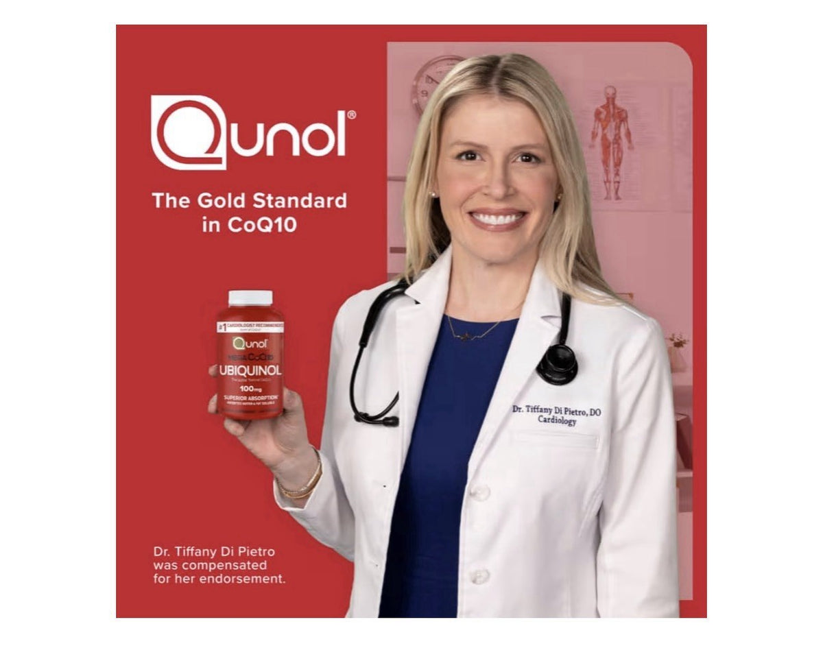 2 Pack Qunol Mega CoQ10 Ubiquinol 100mg Coenzyme Q10 Antioxidant Heart Health