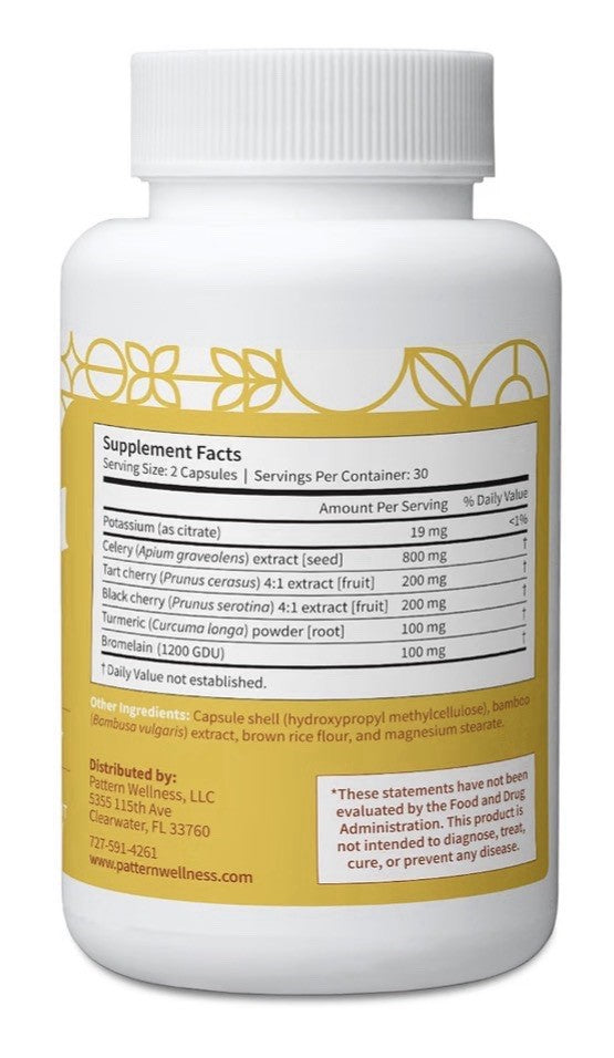 2 Pack Pattern Wellness Uric Acid Joint Circulation Uric Acid Levels Support